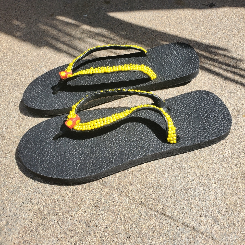 Beaded Flip Flops